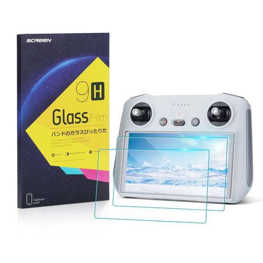 [2 Pack] HD Tempered Glass Screen Protector for DJI Mini 3 Pro DJI RC