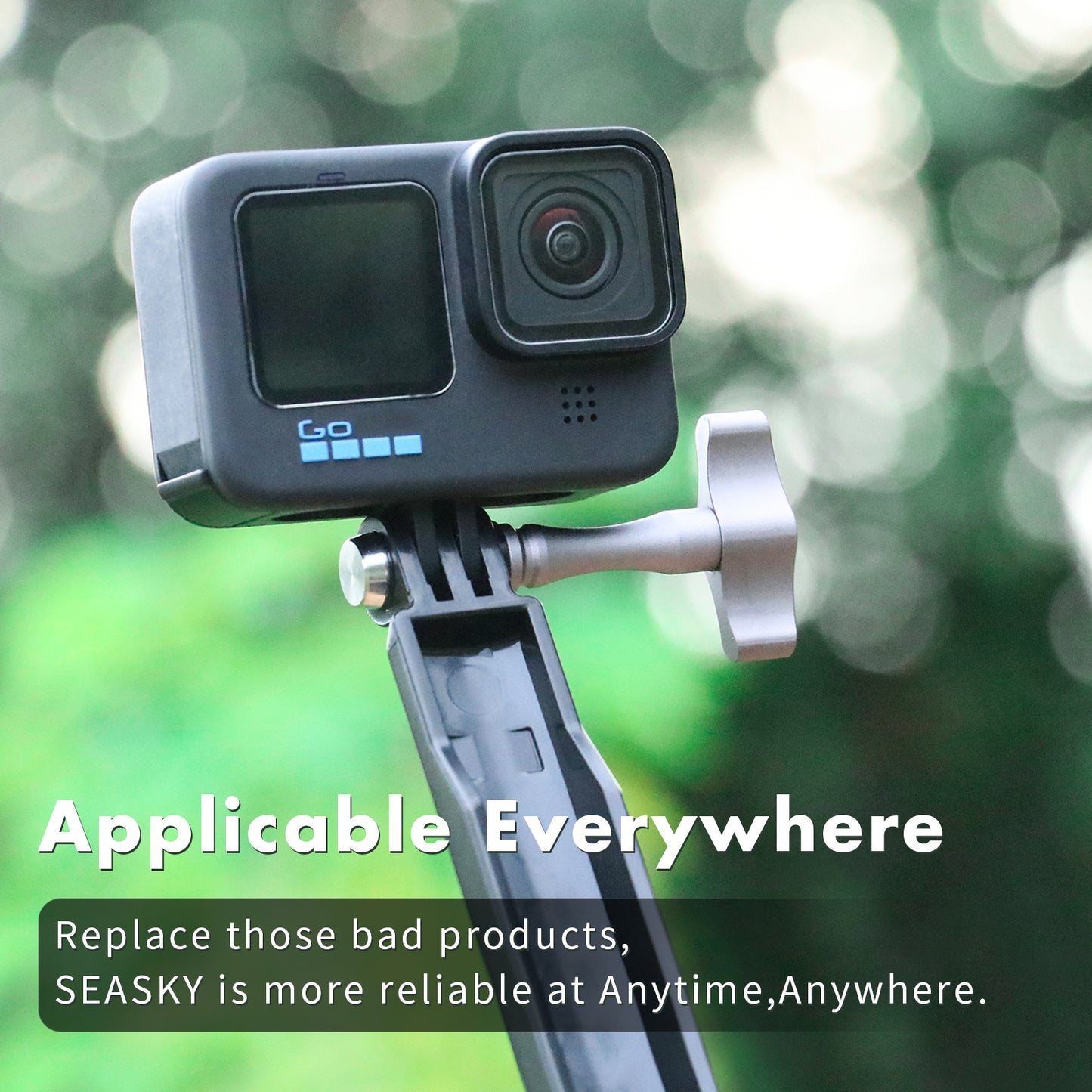 [2 Pack] SEASKY Tool-Free High torque Thumb Screws for Action Camera