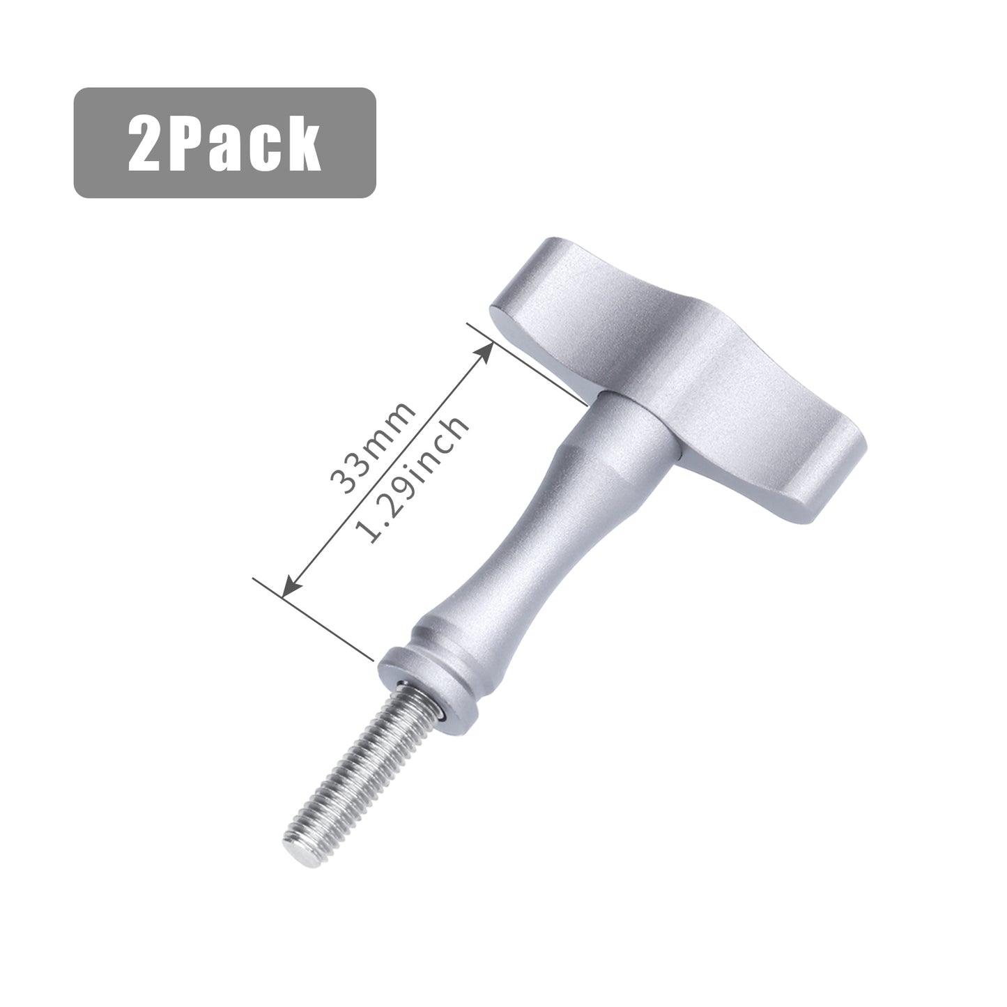 [2 Pack] SEASKY Tool-Free High torque Thumb Screws for Action Camera